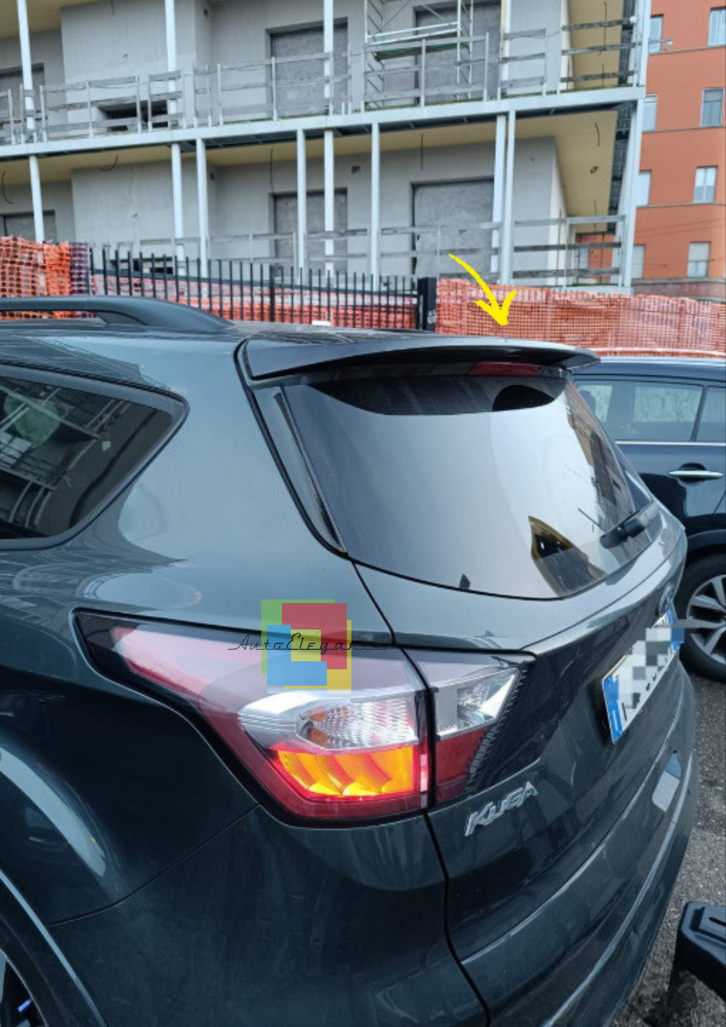 💥SPOILER PER IL TETTO ADATTO PER FORD KUGA II MK2 2012-2019 NERO LUCIDO💥
