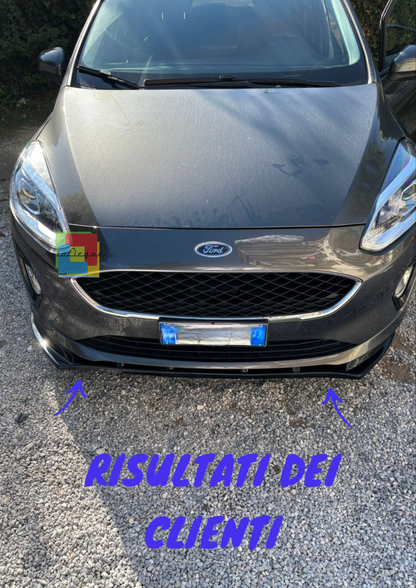 💥0057 splitter adatto per Ford fiesta mk8 nero lucido 💥