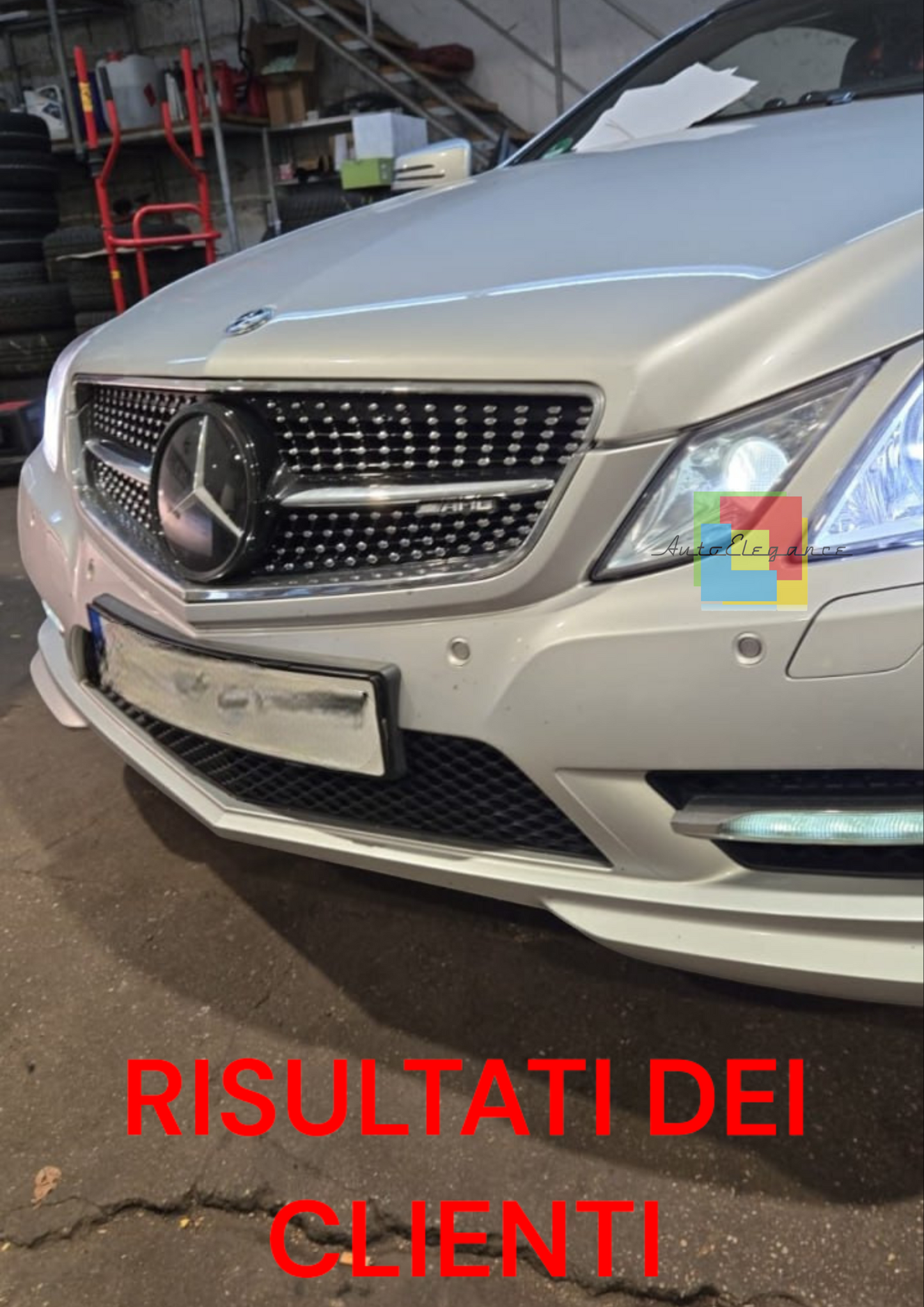 💥1889 GRIGLIA CLASSE E W207 C207 A207 2009-2013 COUPE CABRIO LOOK AMG DIAMANT💥