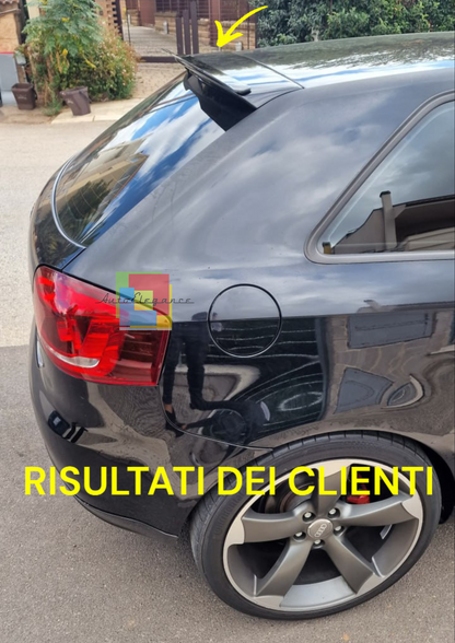 💥0028 spoiler ala aggiuntiva nero lucido adatto per audi a3 8p 3 porte💥
