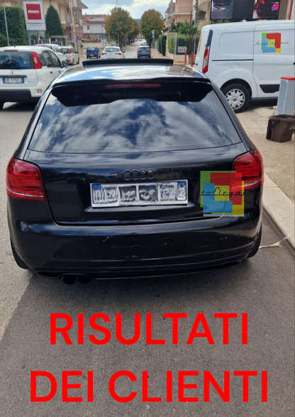 💥0028 spoiler ala aggiuntiva nero lucido adatto per audi a3 8p 3 porte💥