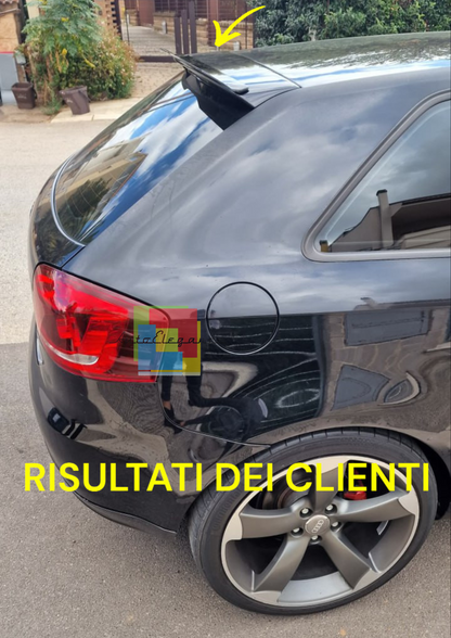 💥0028 spoiler ala aggiuntiva nero lucido adatto per audi a3 8p 3 porte💥