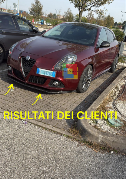 ⭐1842 SPLITTER ADATTO PER ALFA ROMEO GIULIETTA 2010-2020 NERO LUCIDO⭐