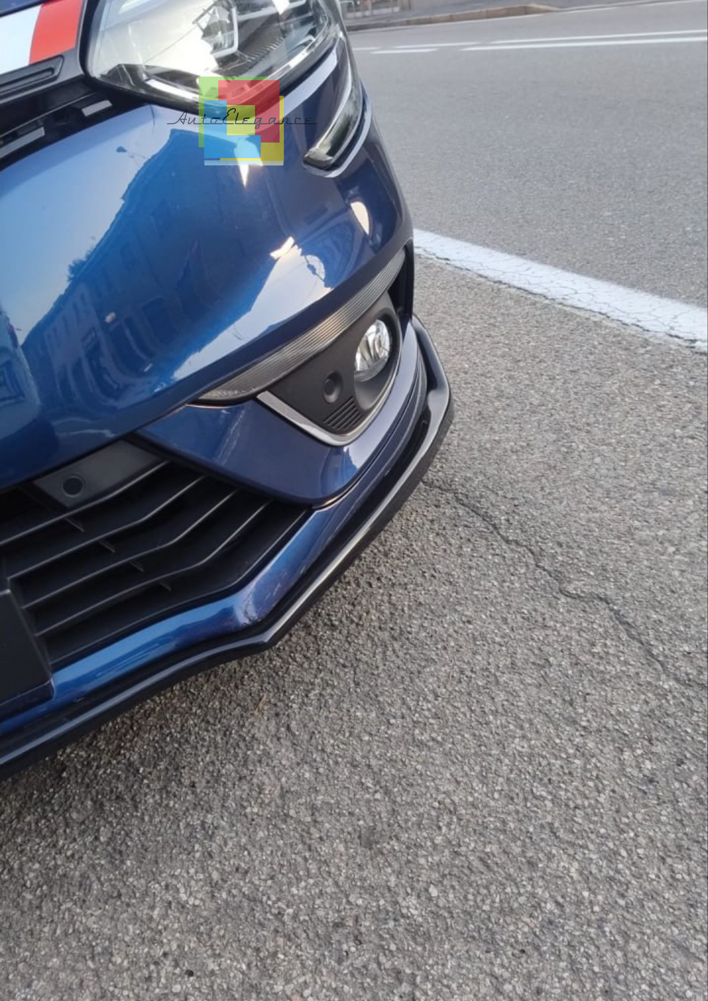 🔥1037 SPLITTERADATTO PER RENAULT MEGANE 4 2016+ LOOK RACE NERO LUCIDO 🔥