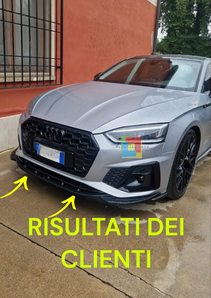 💥1904 SPLITTER ADATTO PER AUDI A5 F5 2019+ SLINE S5 LIFT NERO LUCIDO💥