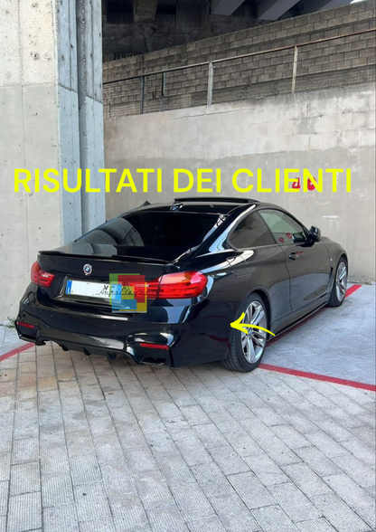 ⭐BMW SERIE 4 F32 F33 F36 COUPE 2013+ PARAURTI POSTERIORE DESIGN M4 ABS⭐