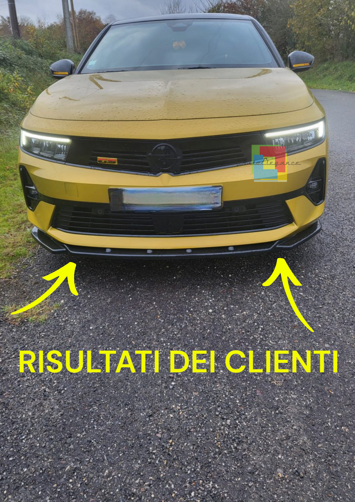 🔥1790 SPLITTER ADATTO PER OPEL ASTRA L 2020+ STANDARD NERO LUCIDO🔥