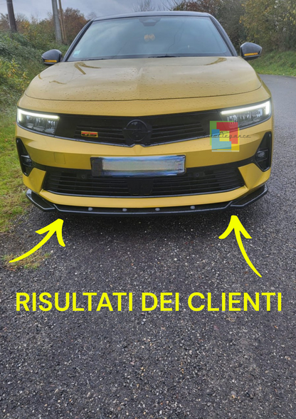 🔥1790 SPLITTER ADATTO PER OPEL ASTRA L 2020+ STANDARD NERO LUCIDO🔥