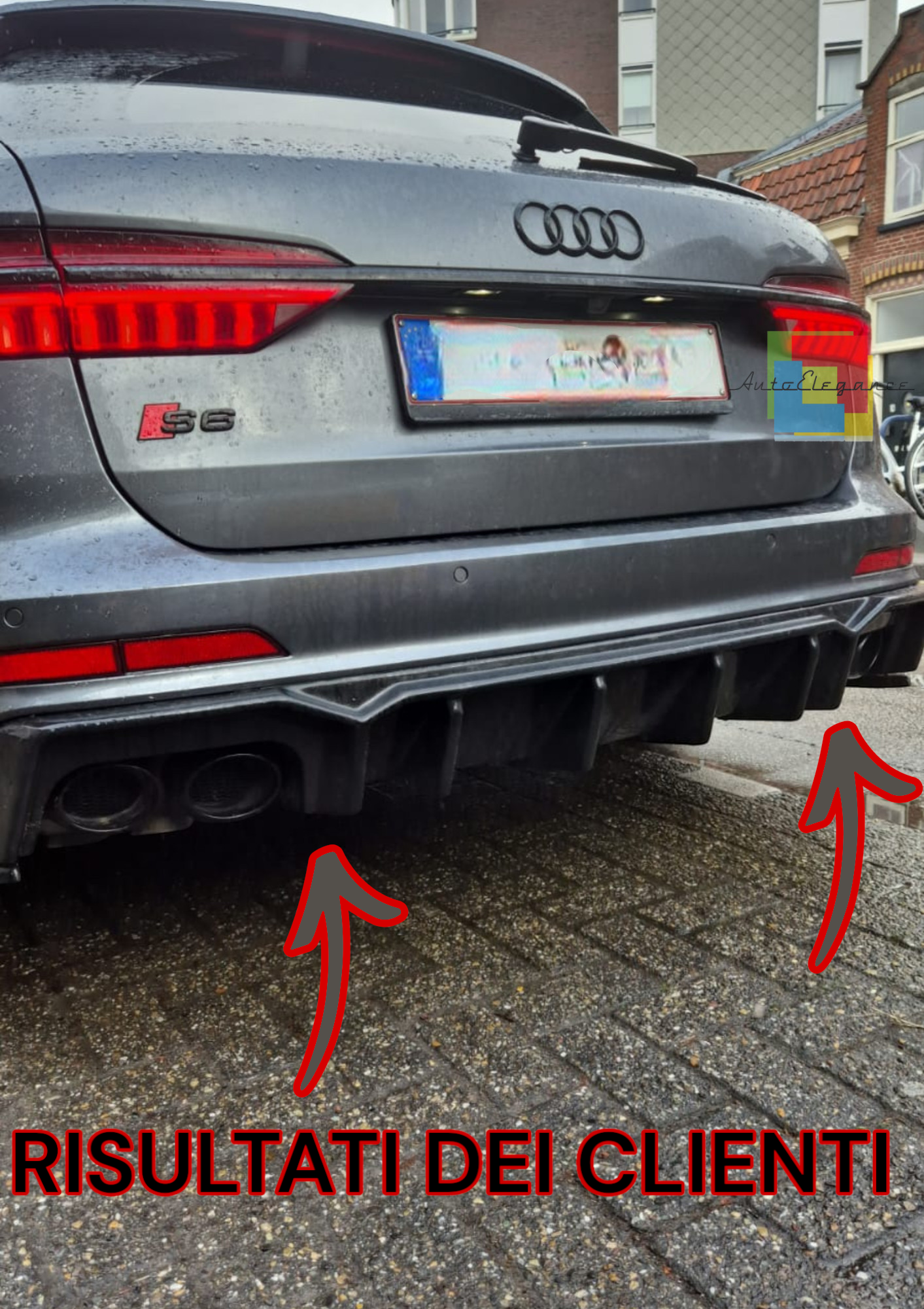 ✨✨DIFFUSORE ADATTO PER AUDI S6 C8 (Sedan-Avant) 2019+/ AUDI A6 C8 S-Line✨✨