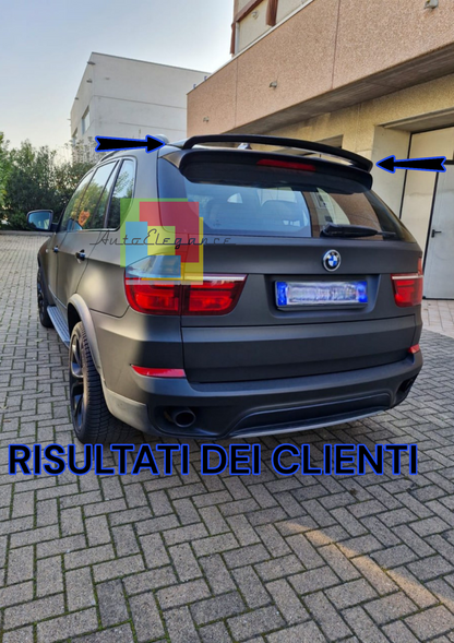1351⭐SPOILER TETTO ADATTO PER BMW X5 E70 2006-2013 NERO LUCIDO⭐