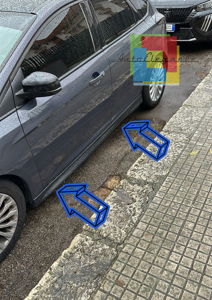 🔥0255 FORD FOCUS III 2011-2018 MINIGONNE LATERALI ABS LOOK ST SOTTO PORTA🔥