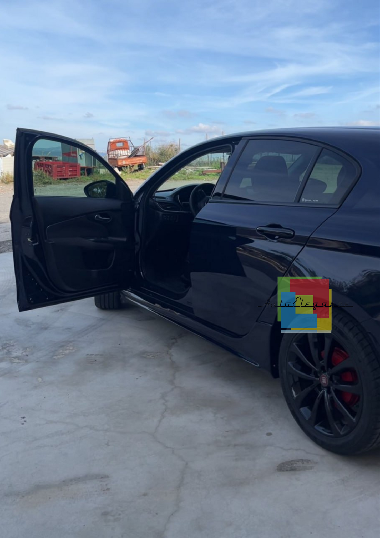 ⭐0800 MINIGONNE ADATTO PER FIAT TIPO HB SW SEDAN 2015+ GREZZO LOOK SPORT ⭐