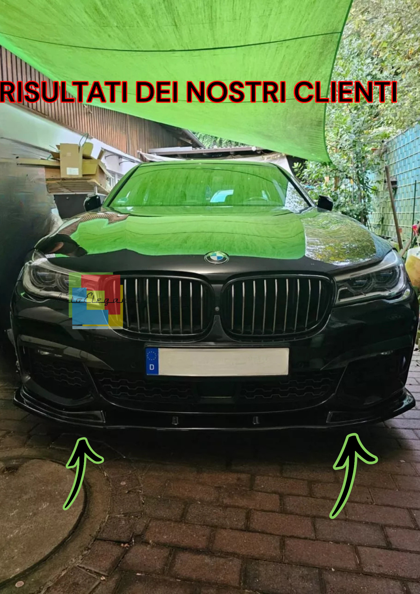 0895❄️SPLITTER ADATTO PER BMW SERIE 7 G11 G12 MSPORT 2015-2018❄️