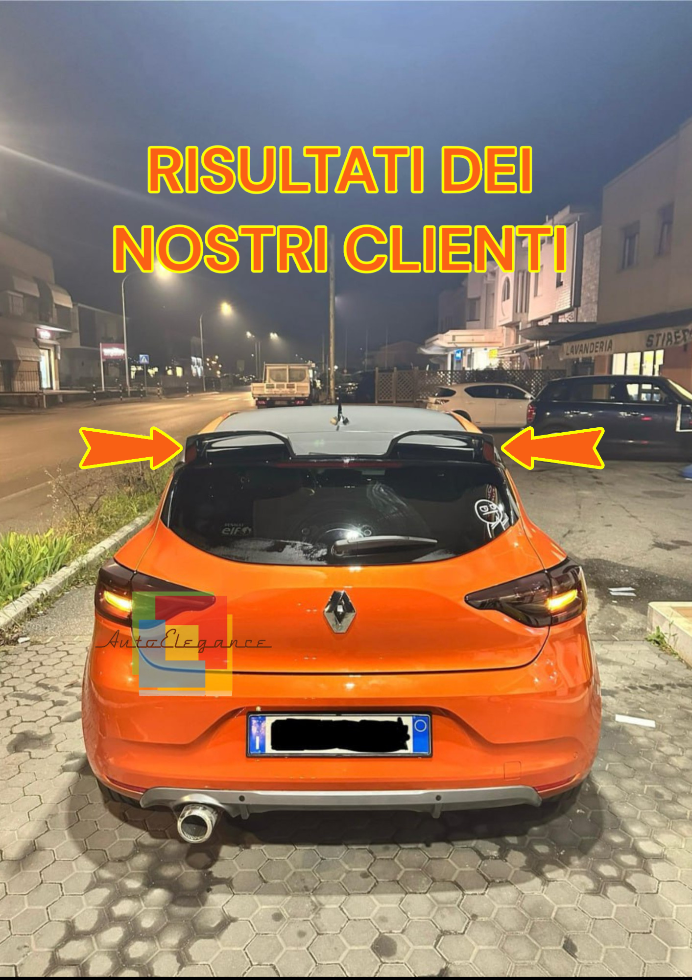 1834💥SPOILER ADATTO PER RENAULT CLIO 5 V 2019+ GREZZO CUP💥