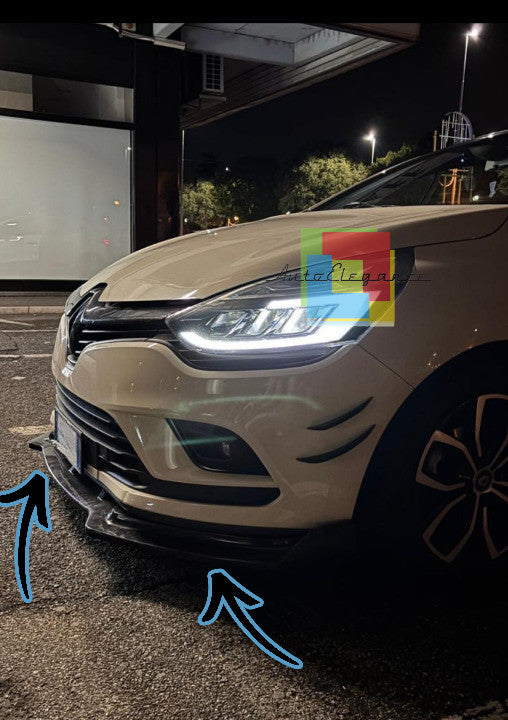 ❄️🌟0079 SPLITTER SOTTO PARAURTI ADATO PER Renault Clio 4 12-18🌟❄️