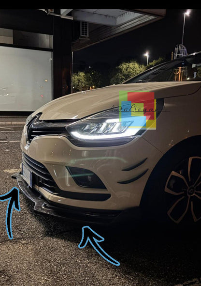 ❄️🌟0079 SPLITTER SOTTO PARAURTI ADATO PER Renault Clio 4 12-18🌟❄️