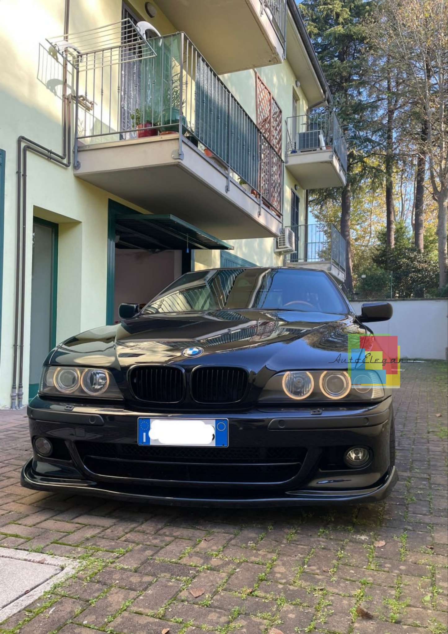 0489⭐SPLITTER SOTTO PARAURTI ADATTO PER BMW SERIE 5 E39 M / M-TECH ABS NERO⭐