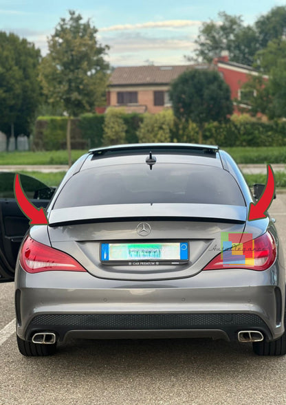 0172🔥Spoiler adatto per Mercedes Benz CLS C117 W117 coupe nero lucido🔥