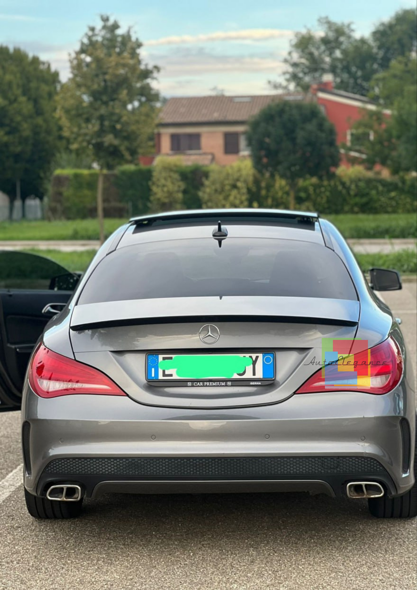 0172🔥Spoiler adatto per Mercedes Benz CLS C117 W117 coupe nero lucido🔥