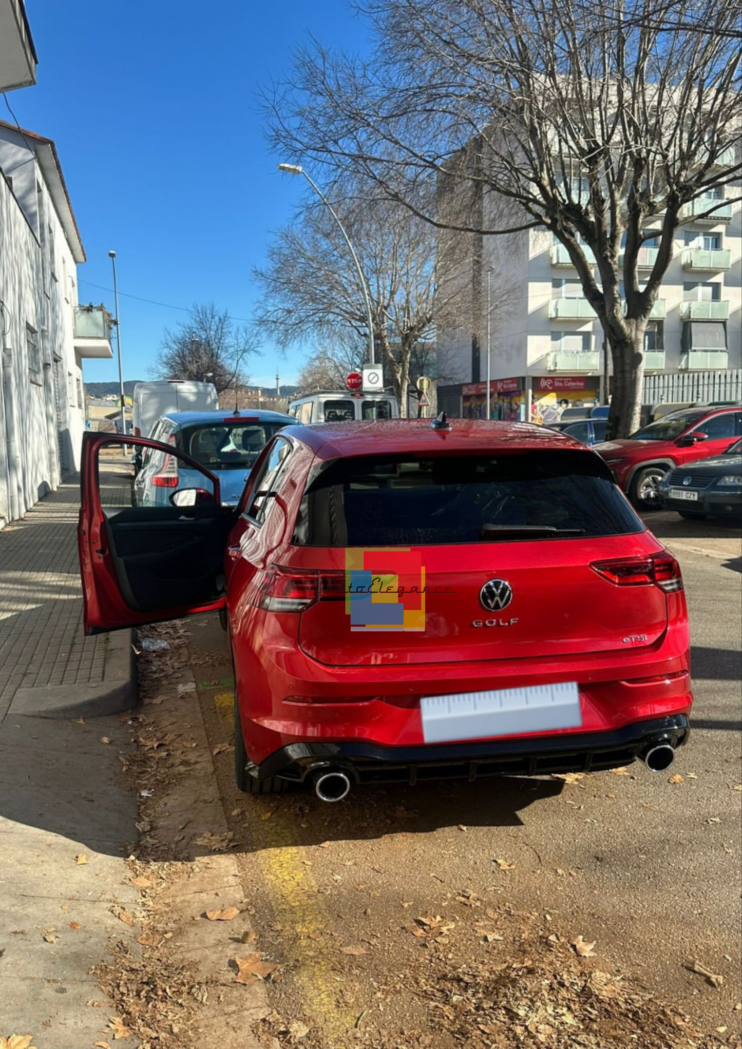 0512🔥DIFFUSORE POSTERIORE VW GOLF 8 19+ SOTTO PARAURTI TERMINALI GTI ABS 1+1🔥