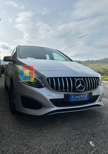 ⭐FRONT GRILLE SUITABLE FOR MERCEDES B CLASS W246 11-14 AMG GTR LOOK⭐ 