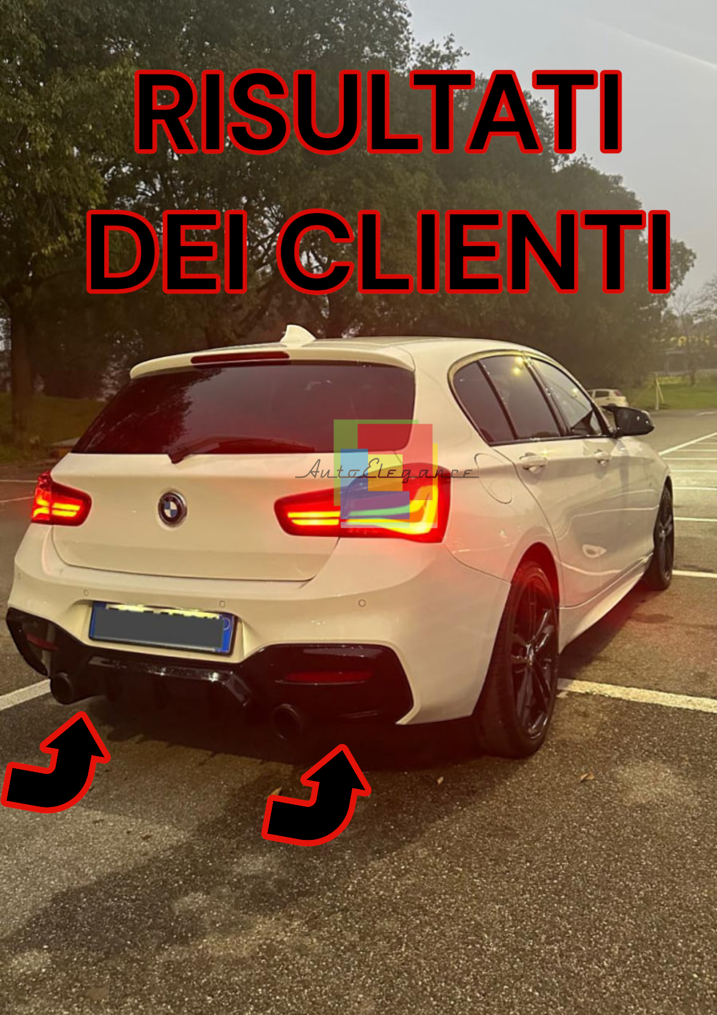 ⭐0359 DIFFUSER SUITABLE FOR BMW 1 SERIES F20 F21 MSPORT 2015-2019 ⭐