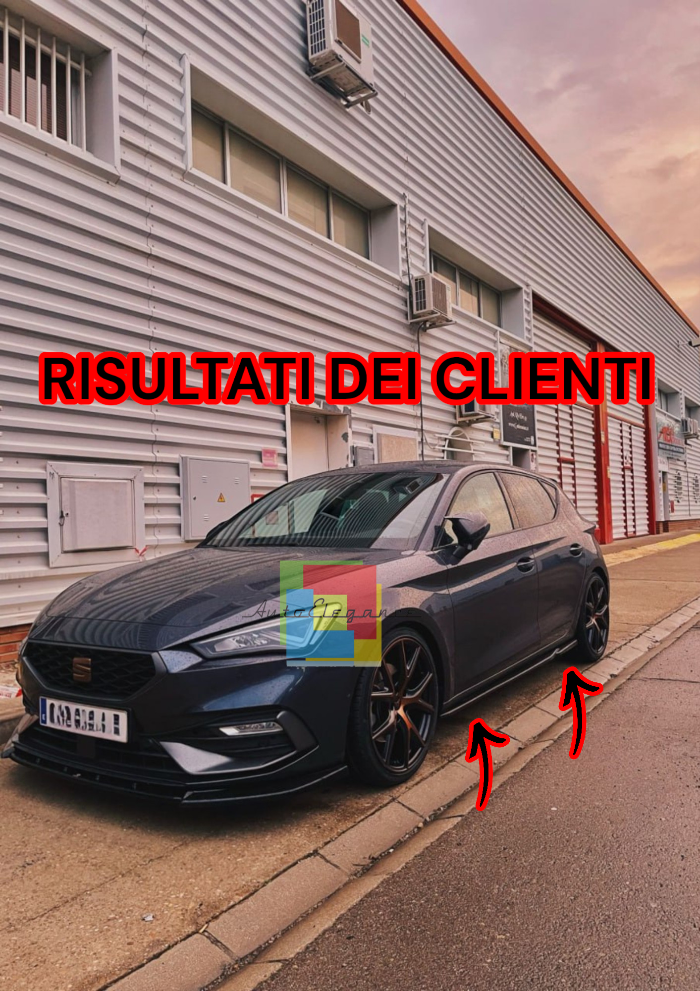 1439🔥Minigonne adatte per SEAT Leon Fr Mk4  CUPRA Leon 2020+ (2 Pcs)🔥