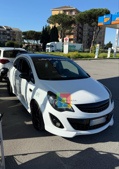 0137 SPLITTER SOTTO PARAURTI ADATTO PER OPEL CORSA D 10-14 FACELIFT LOOK OPC ABS