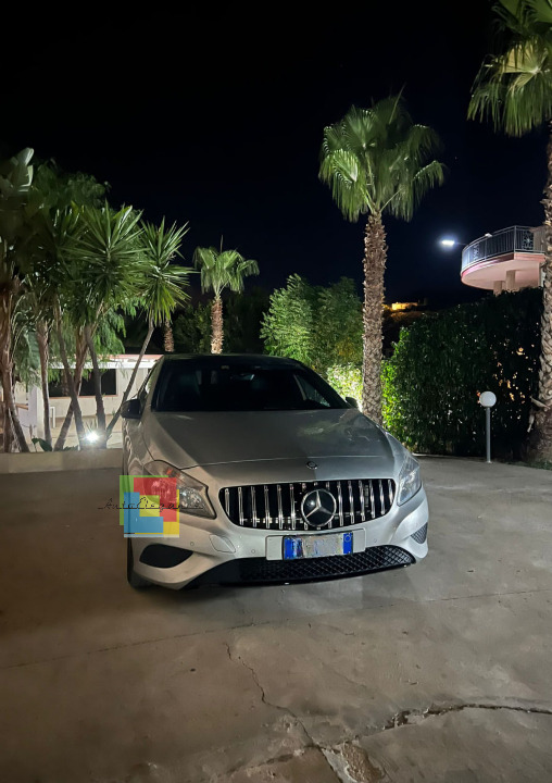 0723🔥GRIGLIA ADATTA PER MERCEDES-BENZ CLASSE A W176 12-15 CROMATA LOOK SPORT🔥