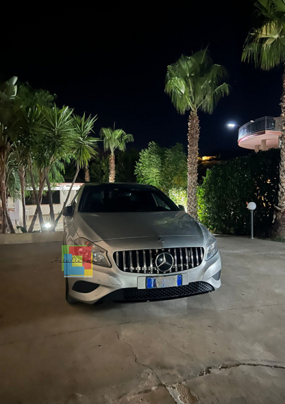 0723🔥GRIGLIA ADATTA PER MERCEDES-BENZ CLASSE A W176 12-15 CROMATA LOOK SPORT🔥