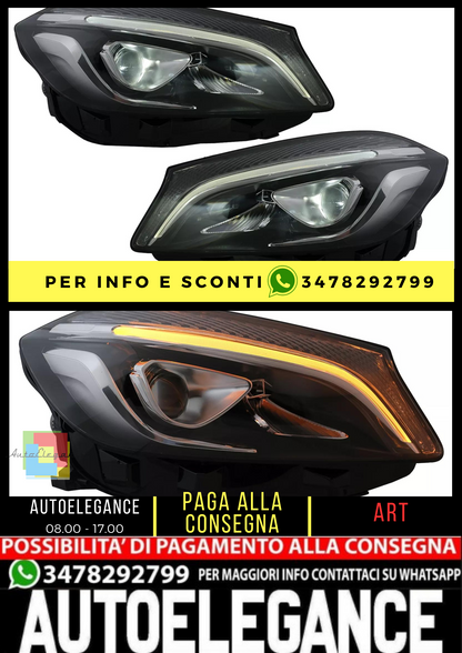⭐Fari Full LED per Mercedes Classe A W176 2012-2018 solo per Alogeni⭐
