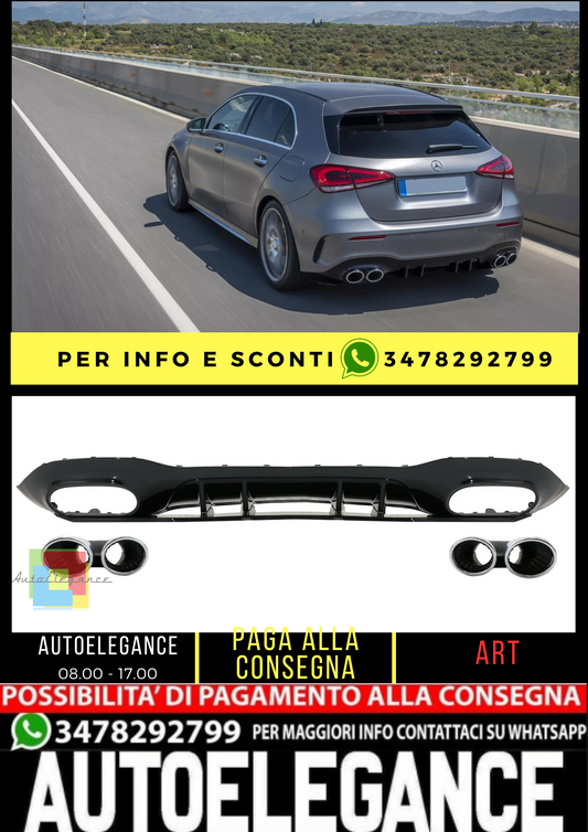 ⭐Paraurti Griglie per BMW Serie 3 E90 E91 LCI 08-11 Berlina Touring M3 Design⭐