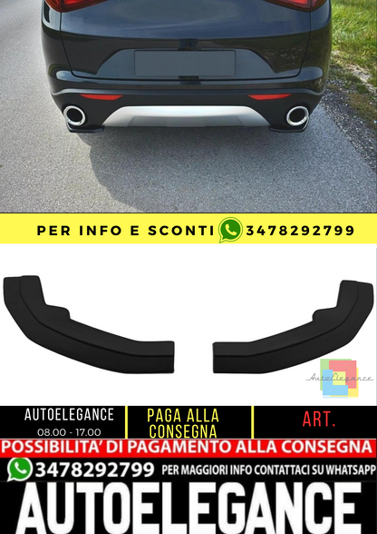 ⭐Alette divisorie laterali posteriore per Alfa Romeo Stelvio 949 2016-2020 Nero⭐