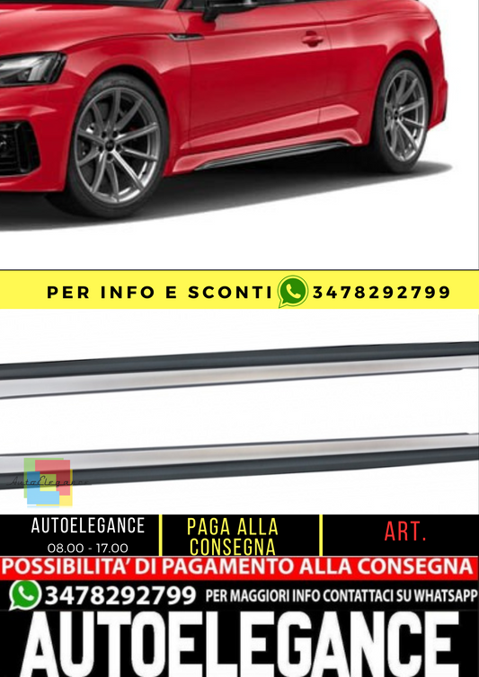 ⭐minigonne laterali adatto per a5 f5 coupe 2018+ look rs5⭐