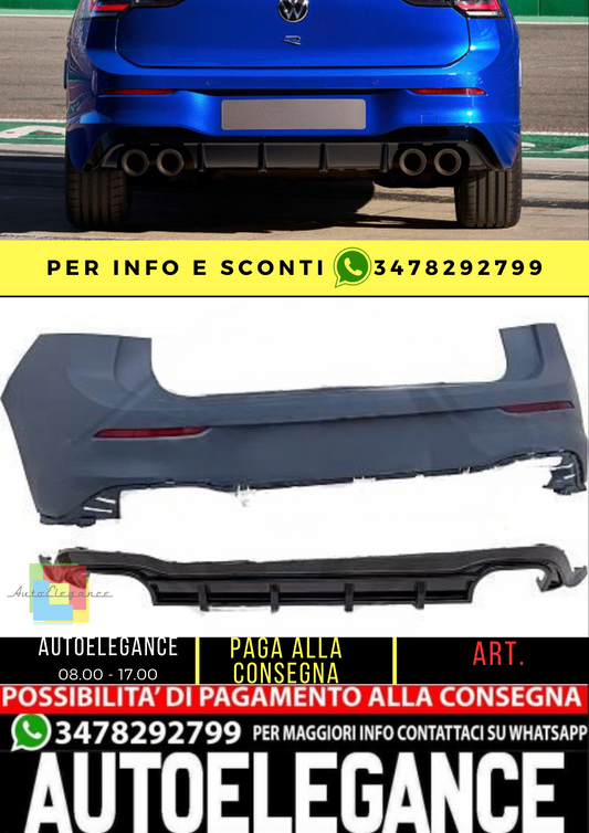 ⭐Paraurti posteriore adatto per golf 8 look R 2020+⭐
