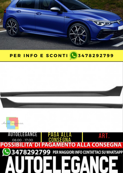 ⭐ SIDE SKIRTS SUITABLE FOR GOLF 8 look R optik⭐ 