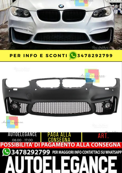 ⭐ PARAURTI ADATTO PER BMW serie 3 coupe/cabrio e92 e93 2010-2014 look M4⭐