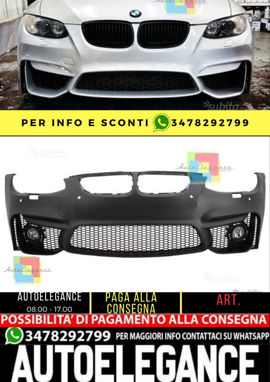 ⭐ PARAURTI ADATTO PER BMW serie 3 coupe/cabrio e92 e93 2010-2014 look M4⭐