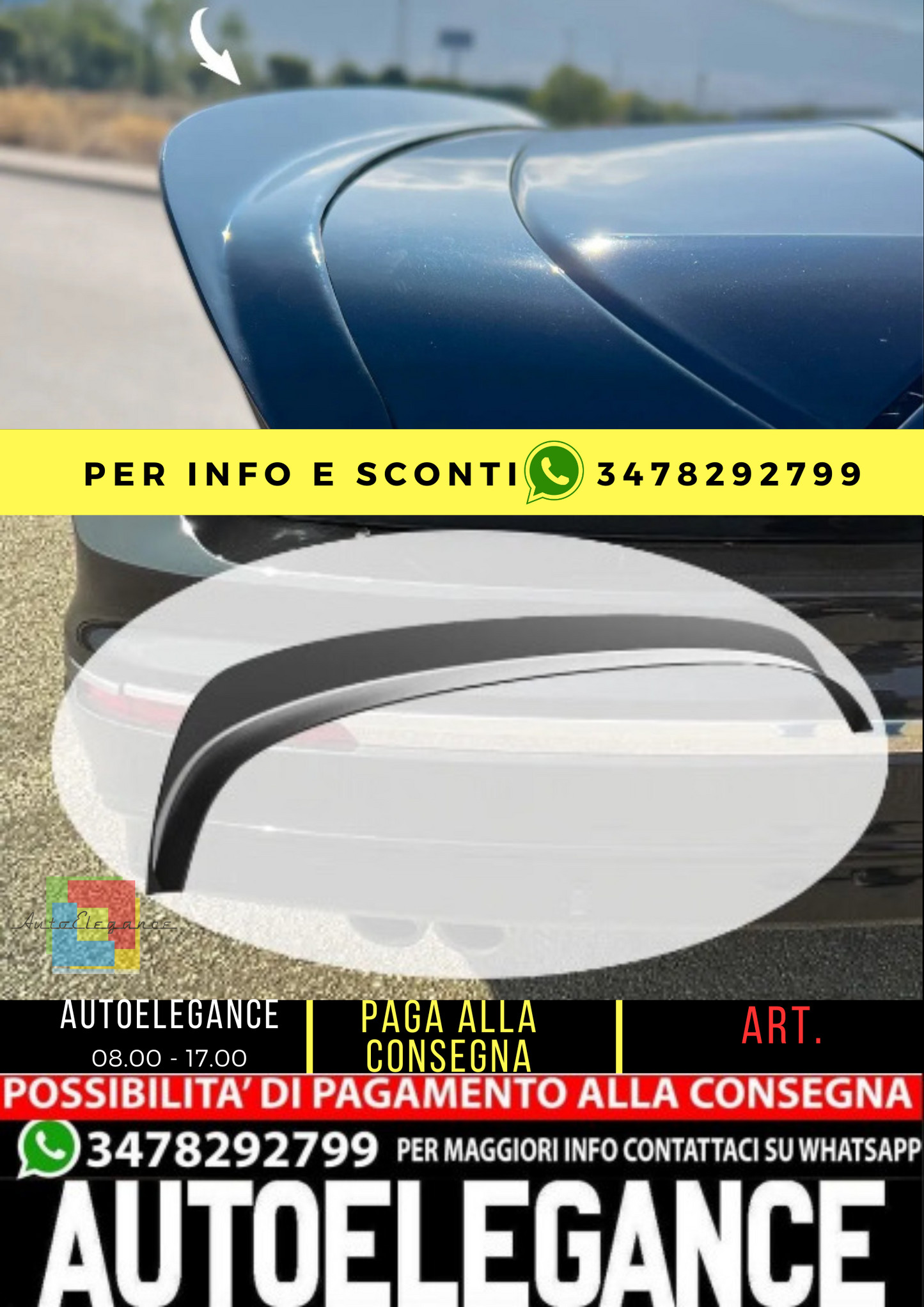 ⭐ Spoiler tetto compatibile con estensione VW Tiguan MK2 R Line 2015 - 2020⭐