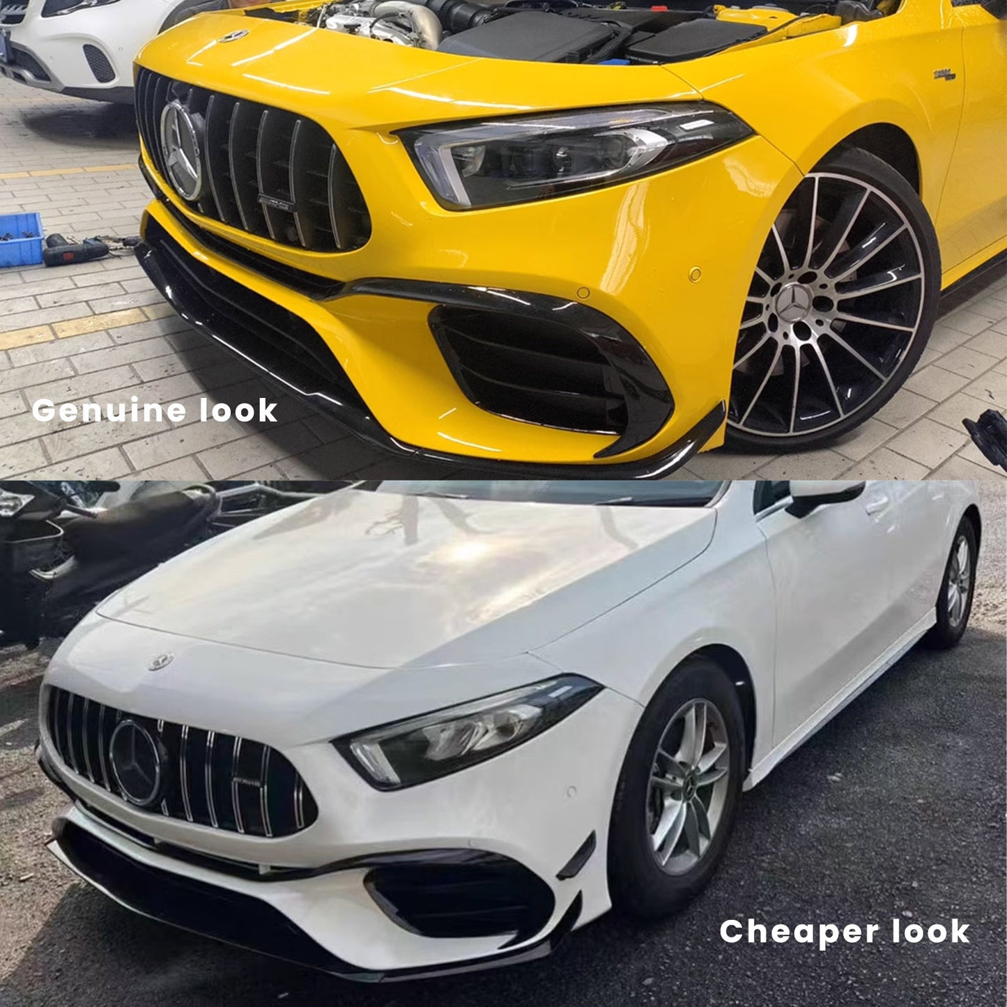 ❤️‍🔥Paraurti anteriore A45 AMG Look 1:1 adatto per Mercedes Classe A W177❤️‍🔥