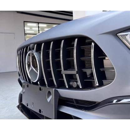 PARAURTI PER MERCEDES-BENZ CLASSE A W177 2024+ LOOK AMG A45S + GRIGLIA CROMATA