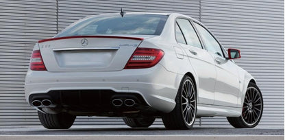 🔥REAR BUMPER C63 AMG LOOK FOR MERCEDES C-CLASS W204 SEDAN COUPE 2007–2015🔥