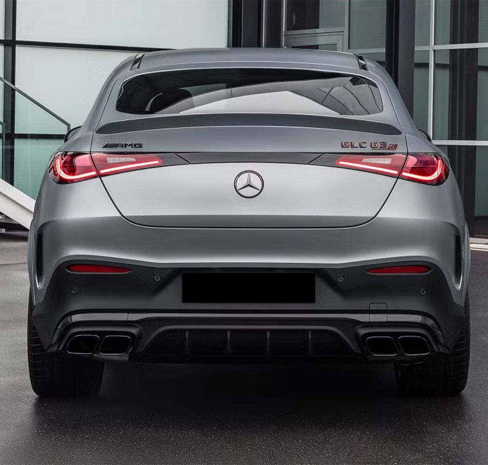 💫ART.6911 Diffusore + Terminali GLC63 AMG Look per Mercedes GLC C254 Coupé 2023+ 💫