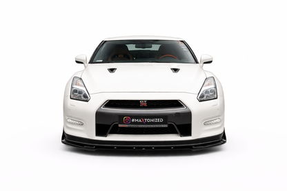 💫ART.9323 Splitter Anteriore + Flaps per Nissan GTR R35 Facelift 2011-2016💫