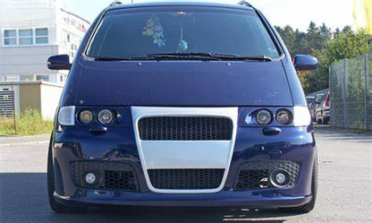 Headlight Set for VW Sharan 7M Seat Alhambra 7V Black LWR Engine H1 H7 