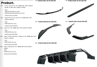 💫 Bodykit per BMW M3 F80 (2014–2018) / M4 F82 (2014–2021)💫