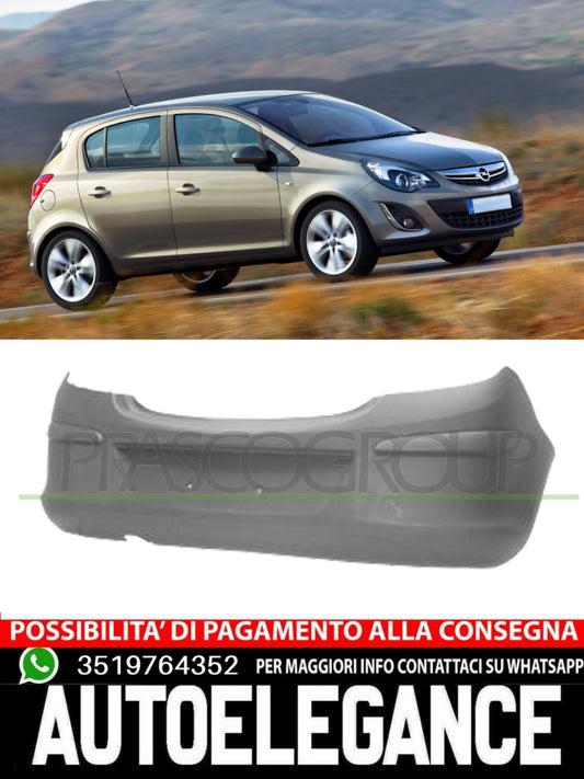 Paraurti Prasco Posteriore Per Opel Corsa D CON PRIMER MOD. 3 PORTE 13179893