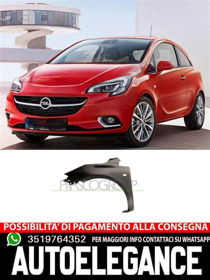 Parafango Prasco Anteriore  Sinistro CON FORO LUCCIOLA Per Opel Corsa E 13434576