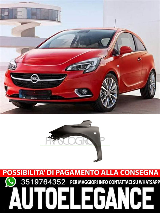 Parafango Prasco Anteriore  Sinistro CON FORO LUCCIOLA Per Opel Corsa E 13434576