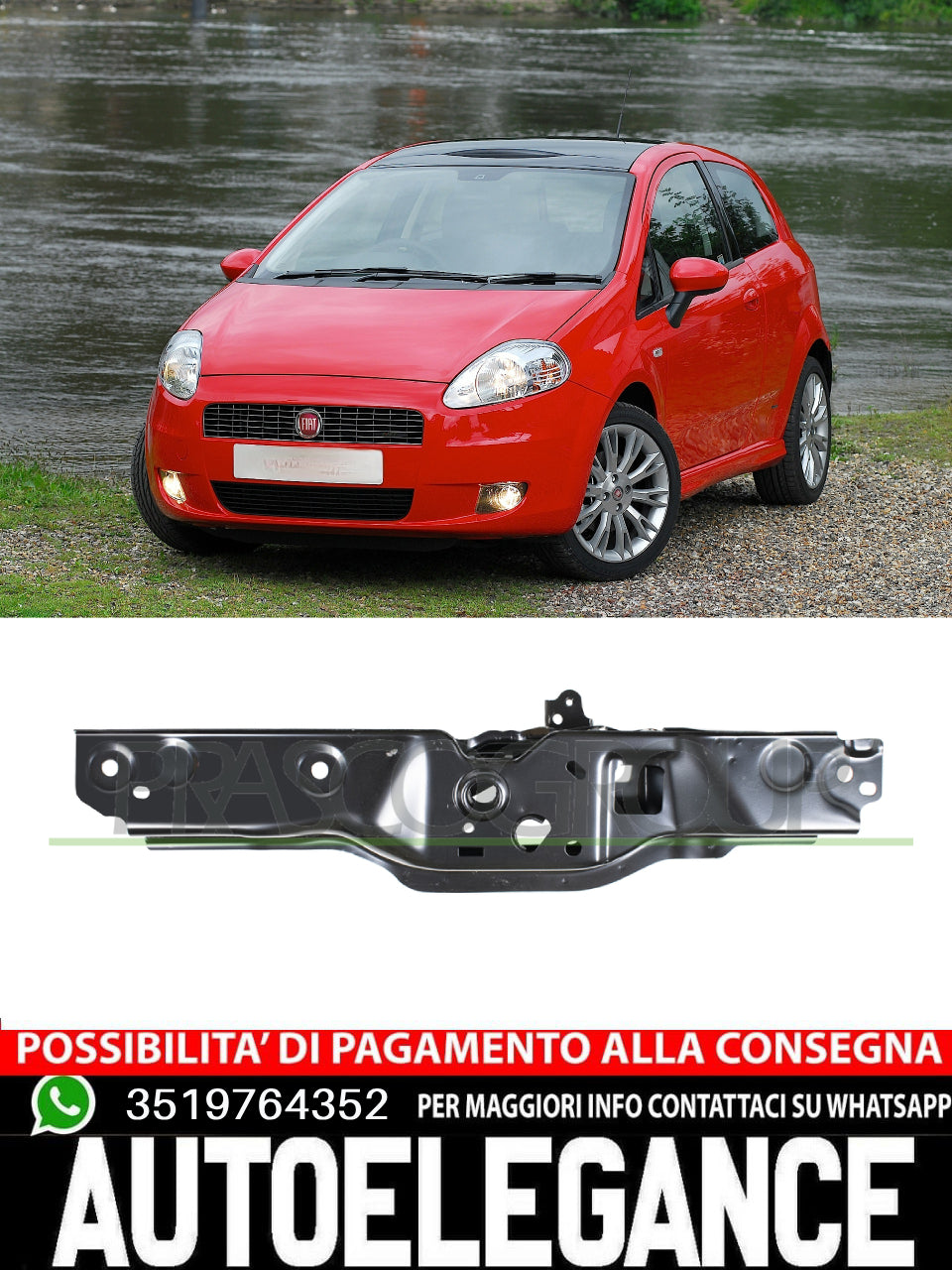Frontale anteriore superiore per Opel Corsa E 01/15 in poi   13444708
